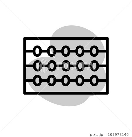 abacus icon template 105978146