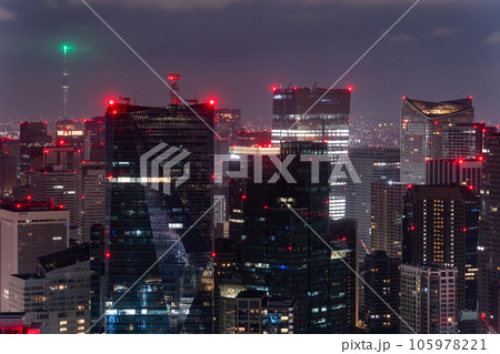 《東京都》深夜の東京都市風景 105978221