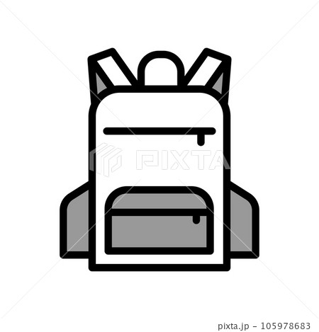 Illustration Vector graphic of Backpack icon Illustration Vector graphic of Backpack icon 105978683