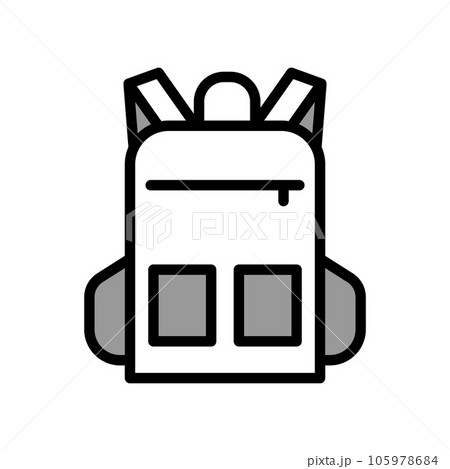 Illustration Vector graphic of Backpack icon 105978684
