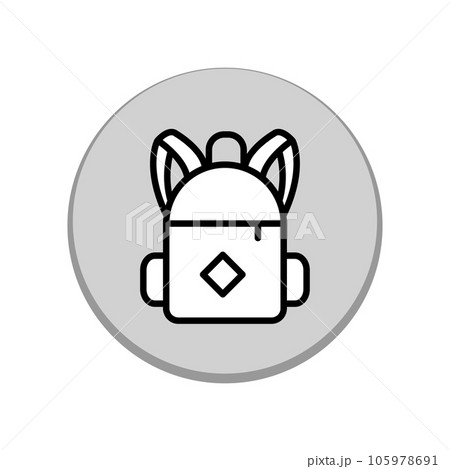 Illustration Vector graphic of Backpack icon 105978691