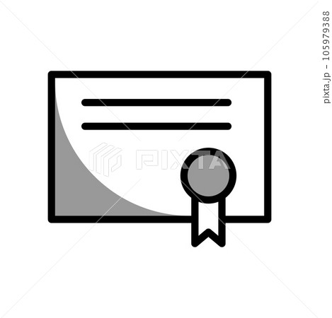 Illustration Vector graphic of Certificate icon 105979388