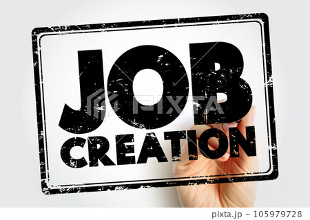 Job Creation text stamp, business concept background Job Creation text stamp, business concept background 105979728