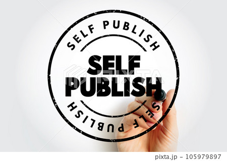 Self Publish text stamp, business concept background 105979897