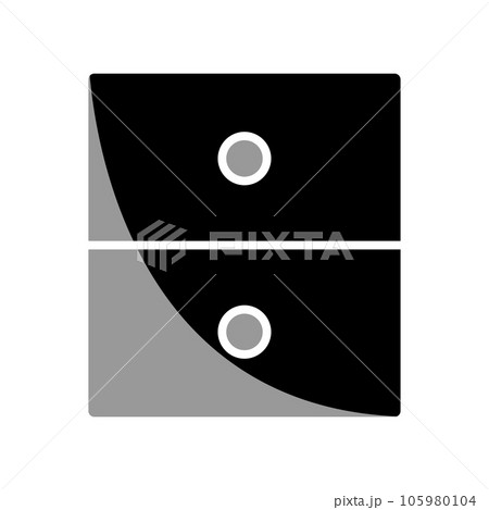 Illustration Vector graphic of file cabinet icon 105980104