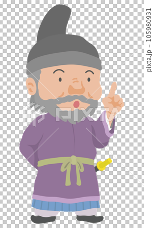 何かを説明する古代日本の貴族 105980931