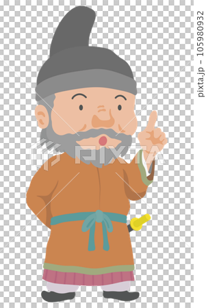 何かを説明する古代日本の貴族 105980932