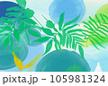 colourfull painting of plant life abstract background that is natural and calming 105981324