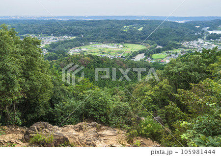 日和田山　登山道から見る巾着田【埼玉県・日高市】 105981444