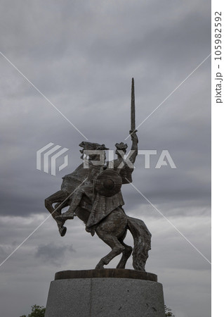 Statue in Bratislava Castle in Slovakia 105982592