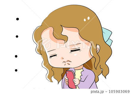 黙り込む女性 105983069