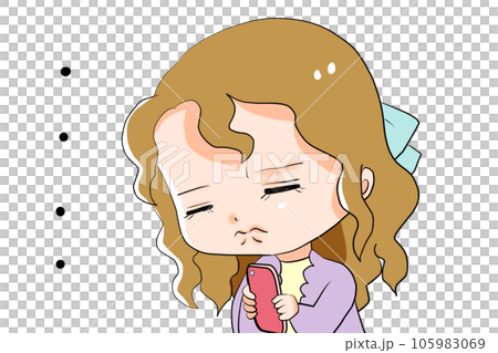 黙り込む女性 105983069