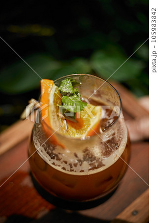 Espresso tonic ,refreshment summer drink 105983842