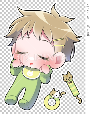 眠る赤ちゃん 105983917