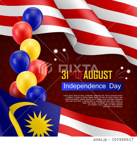 Happy Malaysian Independence day festive 105986617