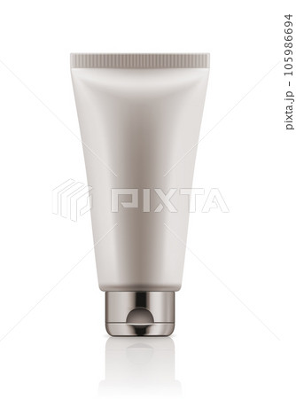 Realistic 3d white plastic tube 105986694
