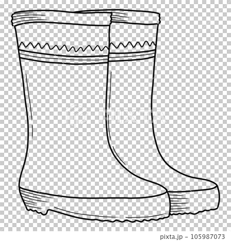 Autumn leaves with boots 105987073