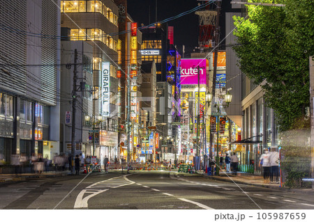 夜のなんさん通り・駅前広場　歩行者天国（なんば改造計画） 105987659