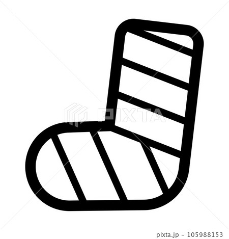 ギプスのアイコン 105988153