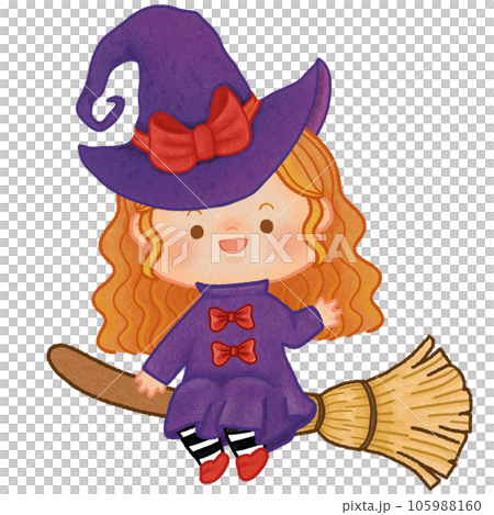halloween witch ride broom halloween witch ride broom 105988160