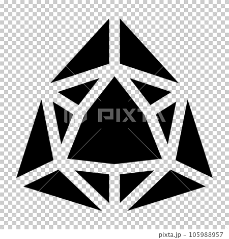 A filled style icon representing a gemstone A filled style icon representing a gemstone 105988957