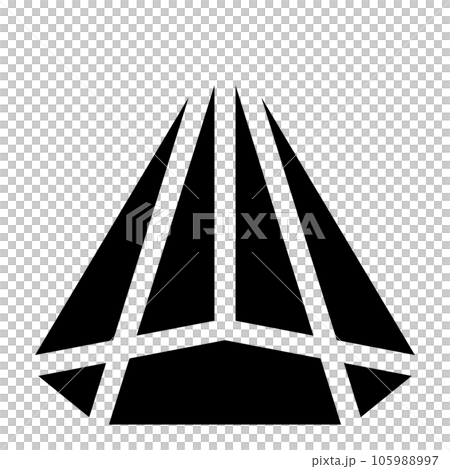 Filled style icons representing cubes, pentagonal pyramids Filled style icons representing cubes, pentagonal pyramids 105988997
