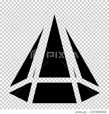 Filled style icons representing cubes, hexagonal pyramids Filled style icons representing cubes, hexagonal pyramids 105988998