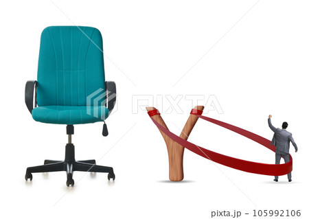 Career concept with businessman launched from slingshot Career concept with businessman launched from slingshot 105992106