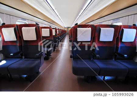 【JR東日本】E7系の車内(北陸新幹線) 【JR東日本】E7系の車内(北陸新幹線) 105993026