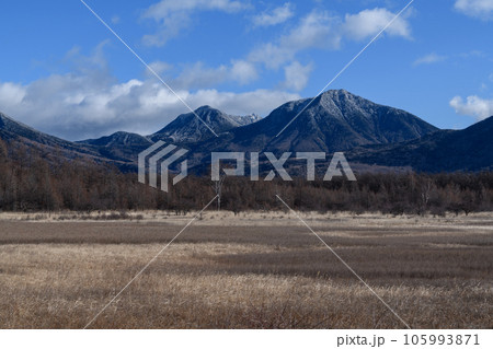 小田代ヶ原から見た大真名子山、小真名子山 105993871