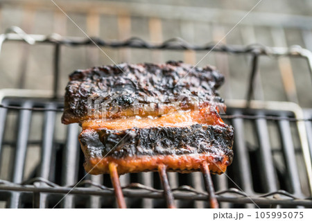 【オートキャンプ場でソロキャンプ 熾火でウナギのかば焼きを焼く】 【オートキャンプ場でソロキャンプ 熾火でウナギのかば焼きを焼く】 105995075