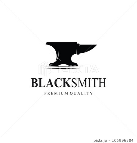 Blacksmith Vector Logo Smithy Farrier Forge Stock Vector (Royalty Free)  419289520 | Shutterstock | Vector logo, ? logo, Blacksmithing