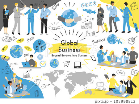 グローバルビジネス　素材集 105998812