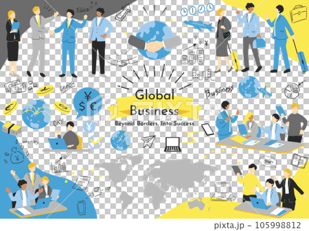グローバルビジネス　素材集 105998812