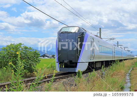 大糸線　夏の特急あずさ 105999578
