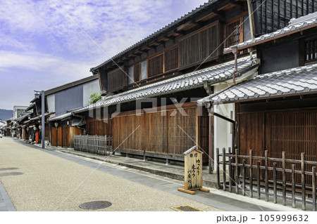 岐阜　川原町の街並み　岐阜県岐阜市 105999632