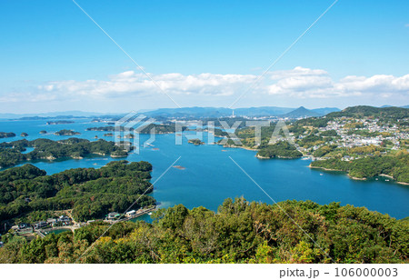 九十九島　佐世保市｜「世界で最も美しい湾」に認定された展海峰からのパノラマビューです 106000003