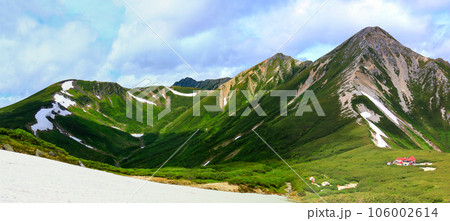 北アルプス三俣蓮華岳山頂からの景色 黒部源流 水晶岳、鷲羽岳 雲ノ平祖父岳、薬師岳 北アルプス三俣蓮華岳山頂からの景色 黒部源流 水晶岳、鷲羽岳 雲ノ平祖父岳、薬師岳 106002614