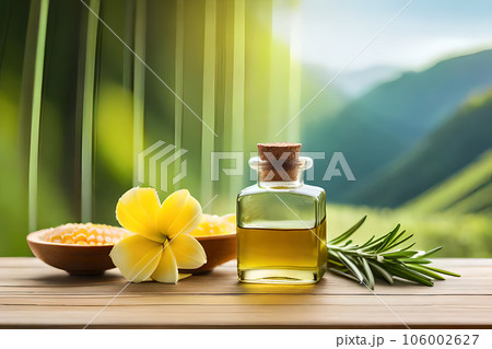Spa concept with natural product. Generative AI illustration. 106002627