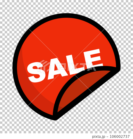SALEシールアイコン。販売促進シール。ベクター。 106002737