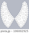 cotton collar lace design vector. 106002925