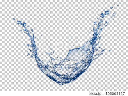 Illustration of abstract blue splashes Illustration of abstract blue splashes 106003127