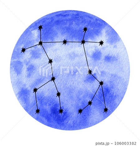 Astrological air elements zodiac signs. Horoscope icons set: gemini libra aquarius. Hand draw watercolor illustration isolated. For logo, calendar Astrological air elements zodiac signs. Horoscope icons set: gemini libra aquarius. Hand draw watercolor illustration isolated. For logo, calendar 106003382