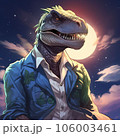 恐竜アイコン（PFP）| 恐竜と月 106003461