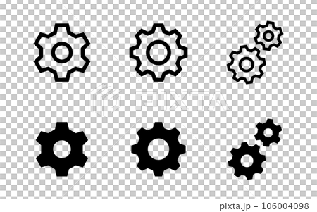 gear vector icon set 106004098