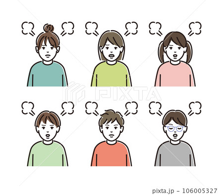 怒った子供のセット 106005327