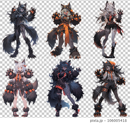 【ハロウィン】キャラクターイラスト素材 ウルフ(AI生成画像) 【ハロウィン】キャラクターイラスト素材 ウルフ(AI生成画像) 106005418