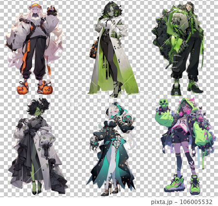 【ハロウィン】キャラクターイラスト素材 　フランケン（AI生成画像） 106005532