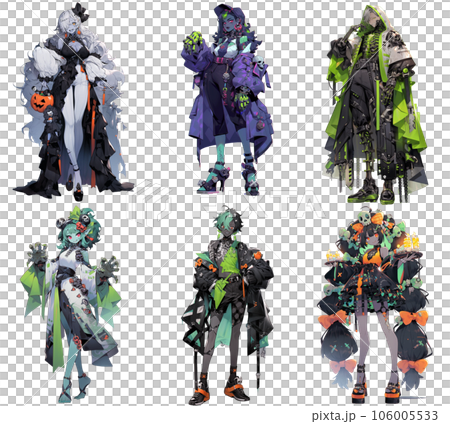 【ハロウィン】キャラクターイラスト素材 　フランケン（AI生成画像） 106005533