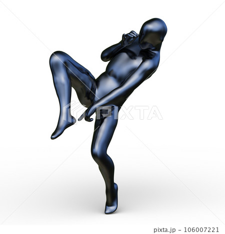 ポーズをとる男性 106007221